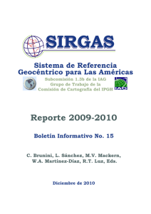 Boletín SIRGAS No. 15