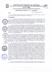 ley n° 24682. - Municipalidad Provincial de Huamanga