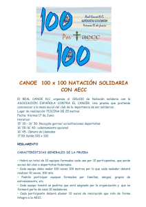 CANOE 100 x 100 NATACIÓN SOLIDARIA CON