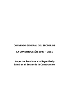 CONVENIO GENERAL DEL SECTOR DE LA CONSTRUCCIÓN 2007