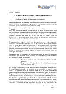 Estrategias de Enseñanza - Instituto Universitario Escuela Argentina