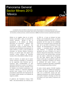 Panorama General Sector Minero 2013 México