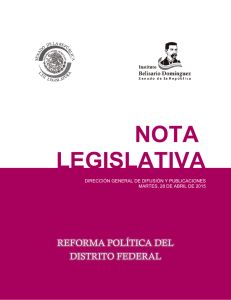 nota legislativa - Senado de la República
