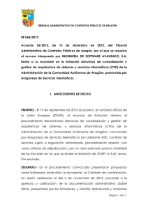 RE 068/2012 Acuerdo 56/2012, de 13 de diciembre de 2012, del