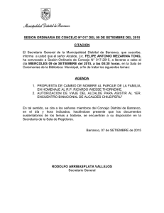 SESION ORDINARIA DE CONCEJO Nº 017 DEL 09 DE