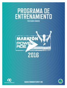 Descarga el programa - Maratón Powerade Monterrey