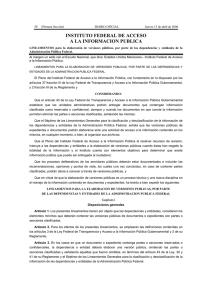INSTITUTO FEDERAL DE ACCESO A LA INFORMACION PUBLICA