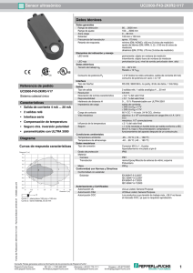 1 Sensor ultrasónico UC2000 F43 2KIR2 V17