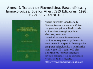 Bibliografía de plantas medicinales