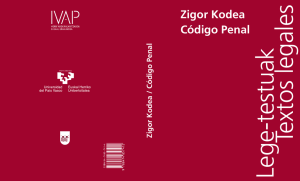 Zigor Kodea Código Penal