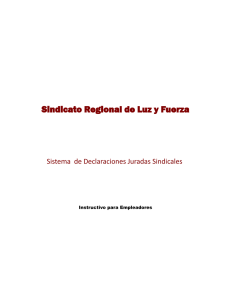 Sindicato Regional de Luz y Fuerza - Inicio de Sesión