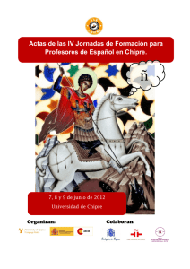 Actas de las IV Jornadas de Formación para Profesores de Español