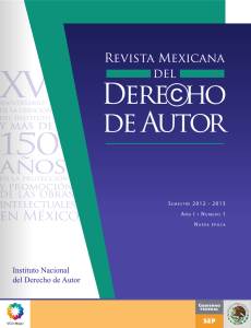 SemeStre 2012 - 2013 1 - Instituto Nacional del Derecho de Autor