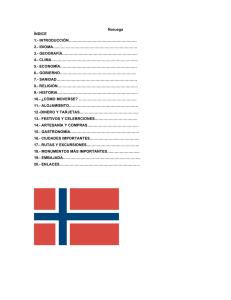 Noruega ÍNDICE 1.- INTRODUCCIÓN