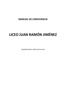 Manual de Convivencia - Liceo Juan Ramón Jiménez