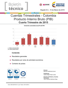 Boletín Técnico PIB Oferta IV trimestre 2015