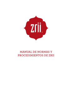 manual de normas y procedimientos de zrii