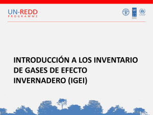 introducción a los inventario de gases de efecto invernadero