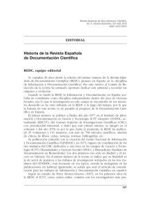 Versión para imprimir - Revista española de Documentación Científica