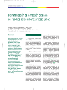 Biometanización de la fracción orgánica del residuos