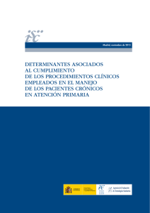 determinantes asociados al cumplimiento de los procedimientos