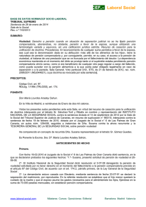 RCUD 743/2013 - Laboral Social