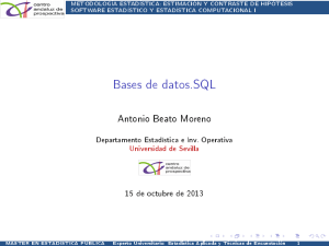 Bases de datos.SQL