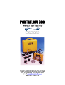 portaflow 300 - Micronics Flow Meters UK