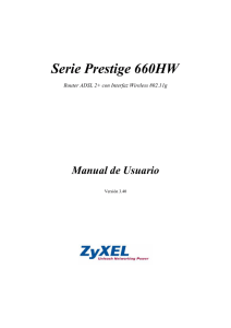 Manual de usuario del fabricante Zyxel P660 HW61
