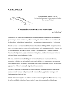 CUBA BRIEF Venezuela: estado narco-terrorista
