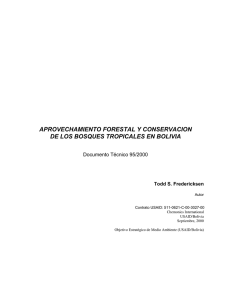 aprovechamiento forestal y conservacion de los