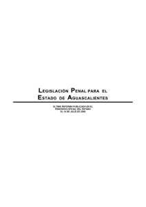 Aguascalientes - Legislación Penal