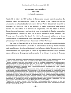 Roces Suárez, Wenceslao - division de ciencias sociales y