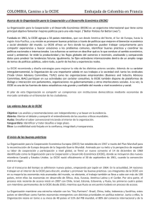 COLOMBIA, Camino a la OCDE Embajada de Colombia en Francia