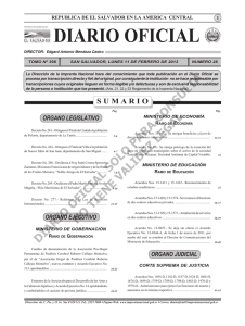 Diario Oficial(11 de febrero de 2013)