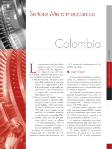 Colombia - Camera di Commercio Dominico Italiana