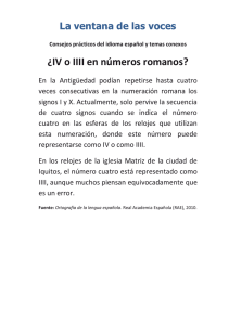 ¿IV o IIII en números romanos?