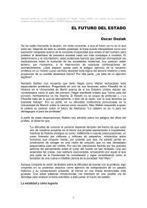Artículo escrito en el año 2003 y publicado en Oszlak, Oscar (2006