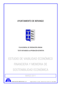 ESTUDIO DE VIABILIDAD ECONÓMICO FINANCIERA Y MEMORIA