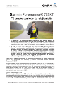 Garmin Forerunner® 735XT: Tú puedes con todo, tu reloj también