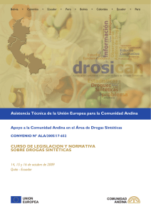 informe sobre el curso de legislacin y normativa sobre drogas