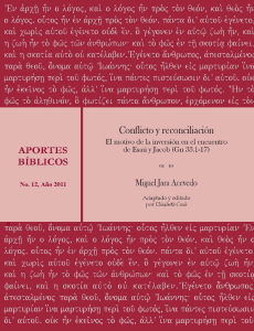 Conflicto y reconciliación-No12 - Universidad Bíblica Latinoamericana