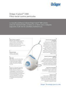 Dräger X-plore® 1300 Filtro facial contra partículas