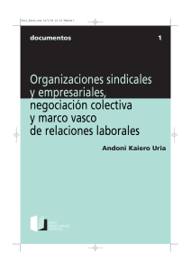 Organizaciones sindicales y empresariales, negociación colectiva y