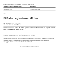 El Poder Legislativo en México - ReI