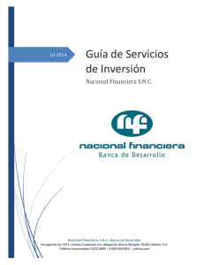 Guia de Servicios de Inversión