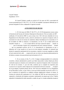 División de la cosa común en la disolución del régimen matrimonial