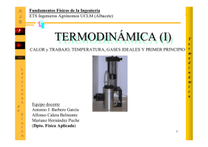 T: Termodinámica I
