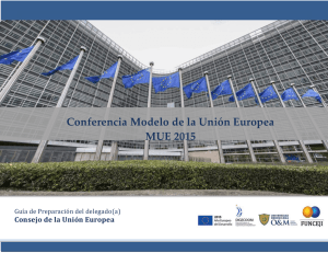Conferencia Modelo de la Unión Europea MUE 2015