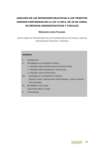 análisis de las medidas contenidas en la ley 4/2012